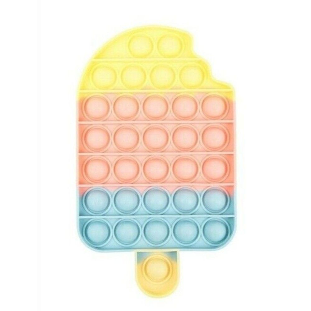 Fidget Toy Popsicle Push Pop Bubble Pastel Rainbow Silicone Sensory